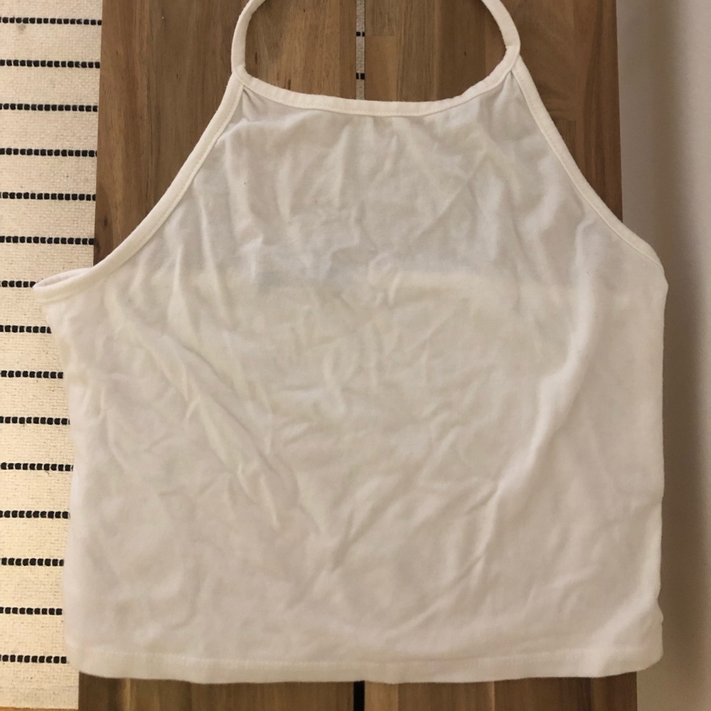 Brandy Melville White Halter Top - Picture 2 of 4